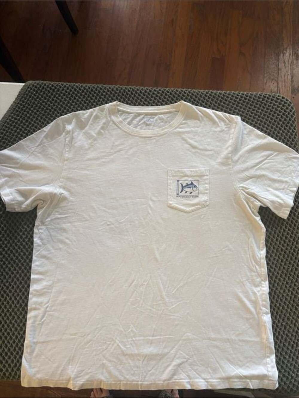 Alabama Southern Tide White Short-Sleeve Pocket Tee
